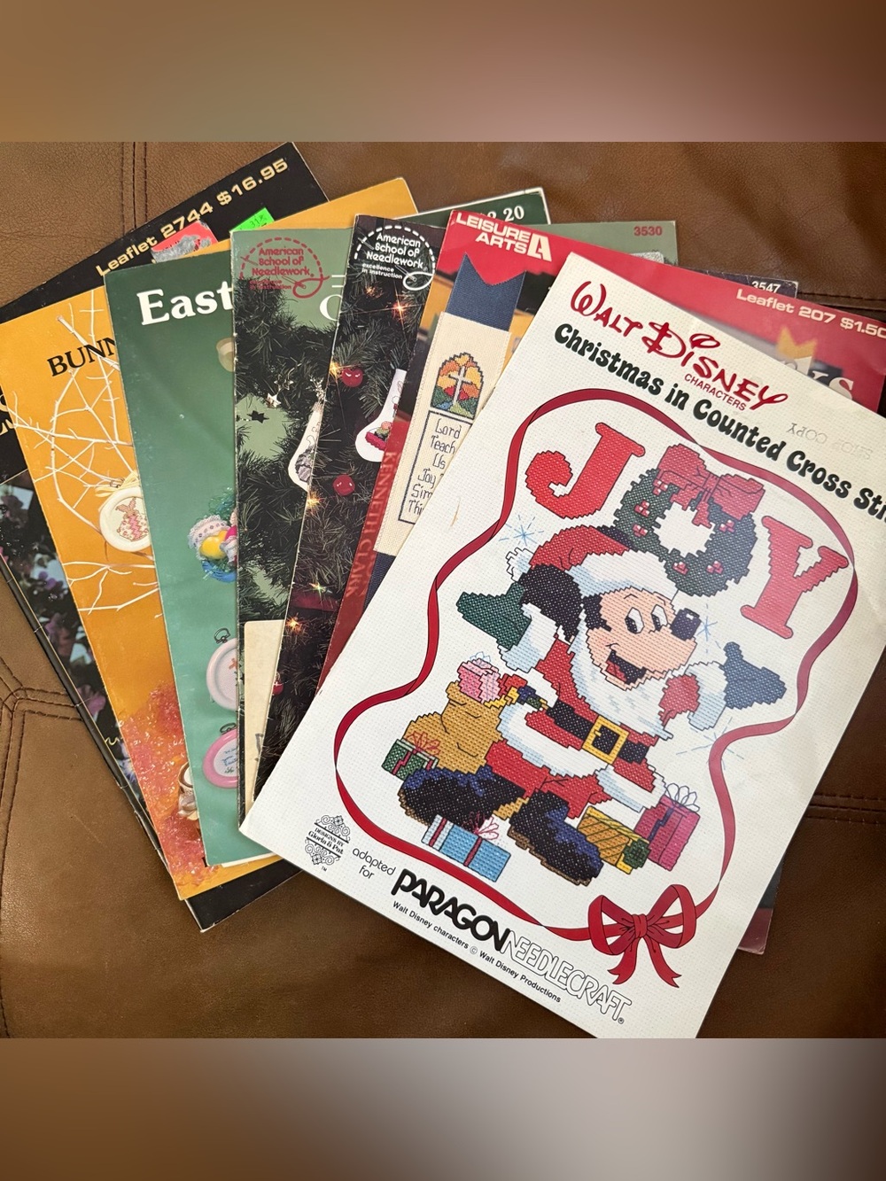 Lot of 7 Vintage Counted Cross Stitch Booklets with Charts and Instructions